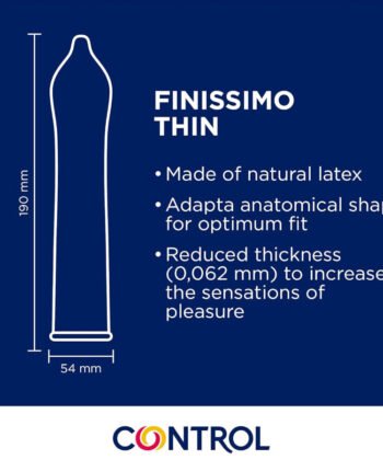 Visão alternativa de CONTROL - PRESERVATIVOS FINISSIMO SENSO 144 UNIDADES