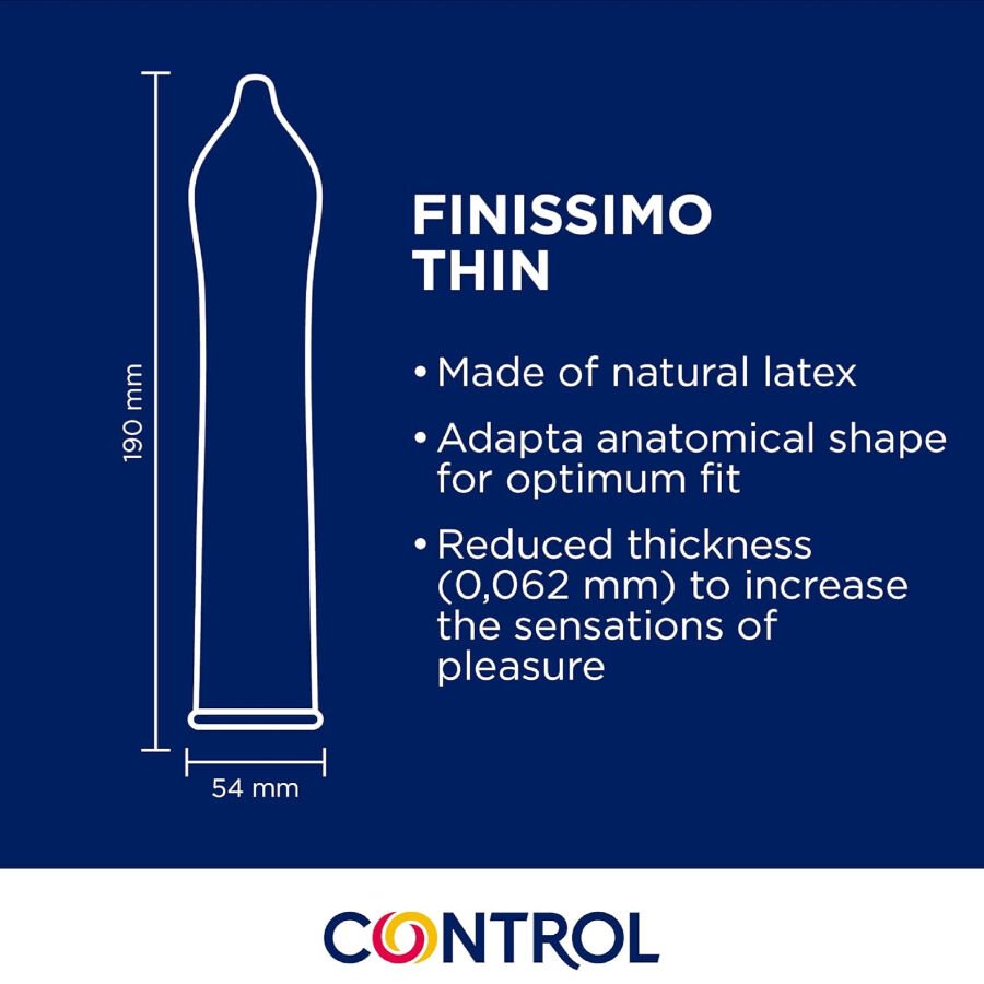 CONTROL - PRESERVATIVOS FINISSIMO SENSO 144 UNIDADES - Imagem 2