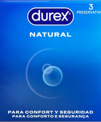 DUREX - PRESERVATIVOS NATURAL 3 UNIDADES