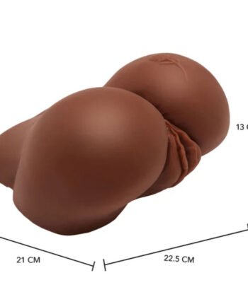 ACT - MASTURBADOR REALÍSTICO BIG ASS COM VIBRADOR MARROM - Image 3