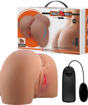 CRAZY BULL - VIBRADOR MILA BUTT COM CONTROLE REALISTA DE VAGINA E ÂNUS REMOTO