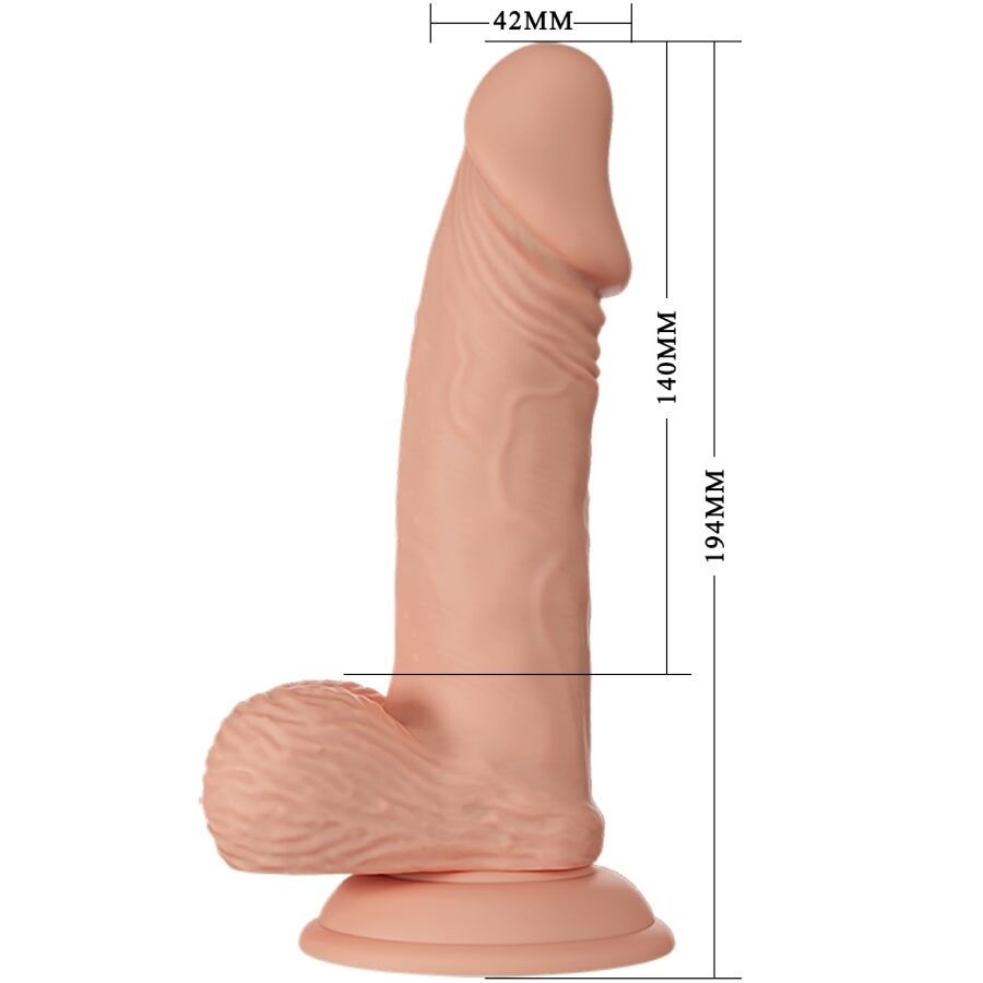 BAILE - ENCONTRO LINDO ZEBULON DILDO FLEXÍVEL REALISTA 19,4 CM NATURAL - Image 2