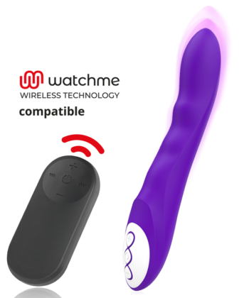 GALATEA - DANTE VIBRADOR ROXO + CONTROLO REMOTO WATCHME