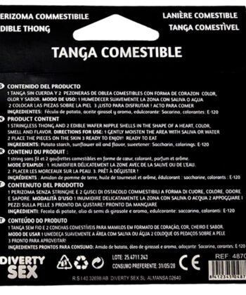 Visão alternativa de HOTFLOWERS - WAFER THONG E 2 NIPPLE PADS MENINA SABOR BAUNILHA /es/pt/en/fr/it/