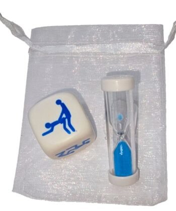 DIABLO PICANTE - DADO KAMASUTRA DE POSTURAS PARA CHICOS CON RELOJ DE ARENA