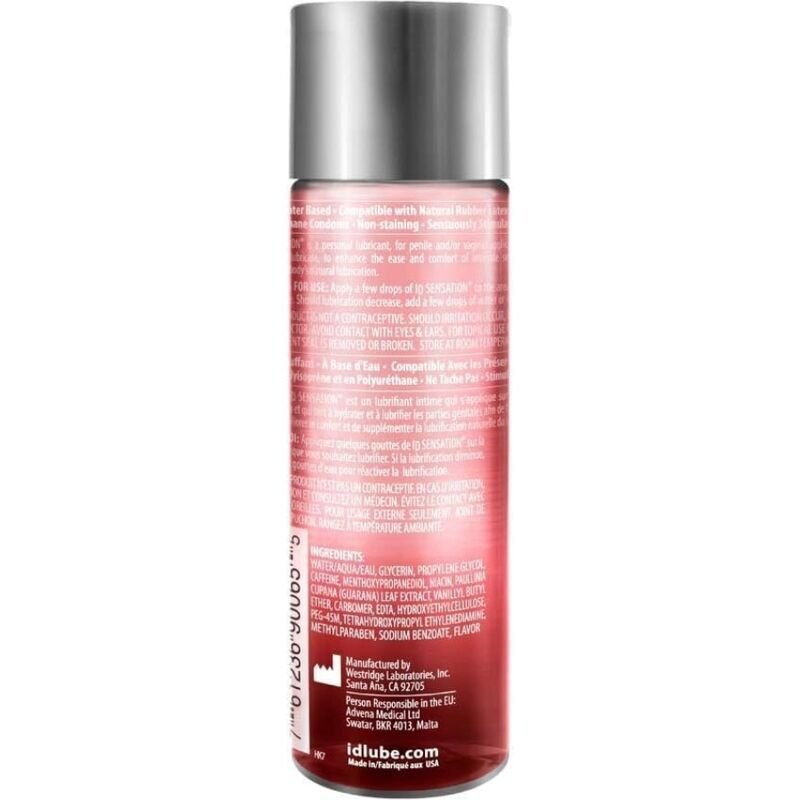 ID SENSATION - LUBRIFICANTE BASE DE GUA COM EFEITO CALOR 250 ML - Image 3