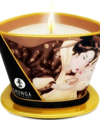 SHUNGA - MINI CARESS BY CANDELIGHT VELA DE MASSAGEM DE CHOCOLATE 170 ML