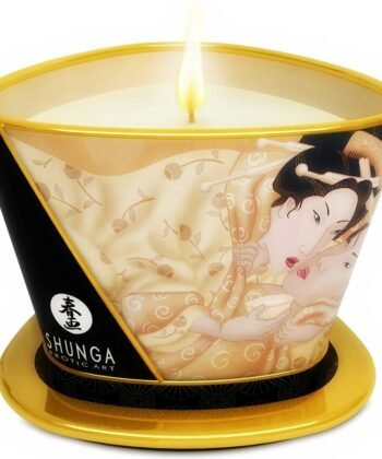 SHUNGA - MINI CARESS BY CANDELIGHT VANILLA MASSAGE VELA 170 ML