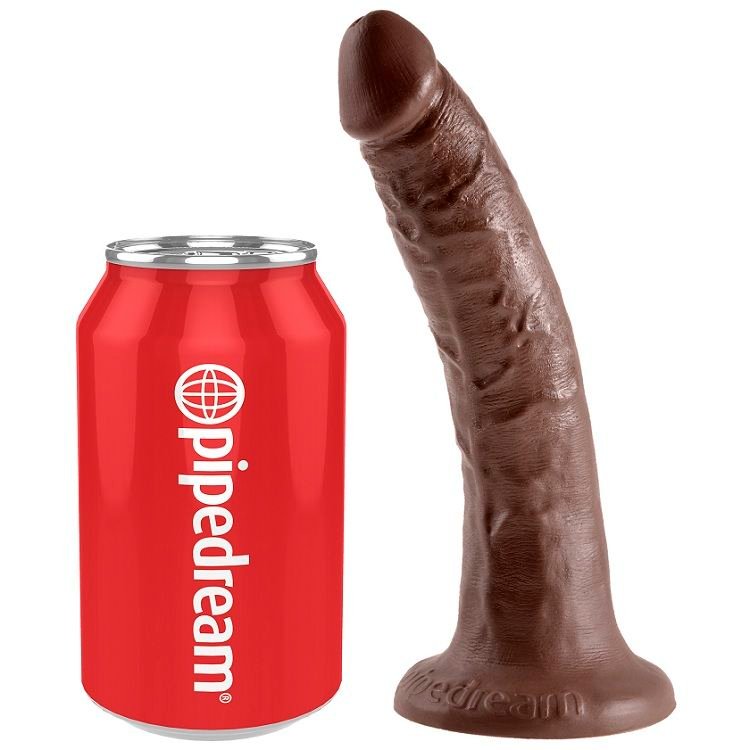 KING COCK - 7 DILDO CHOCOLATE 17.8 CM - Imagem 4