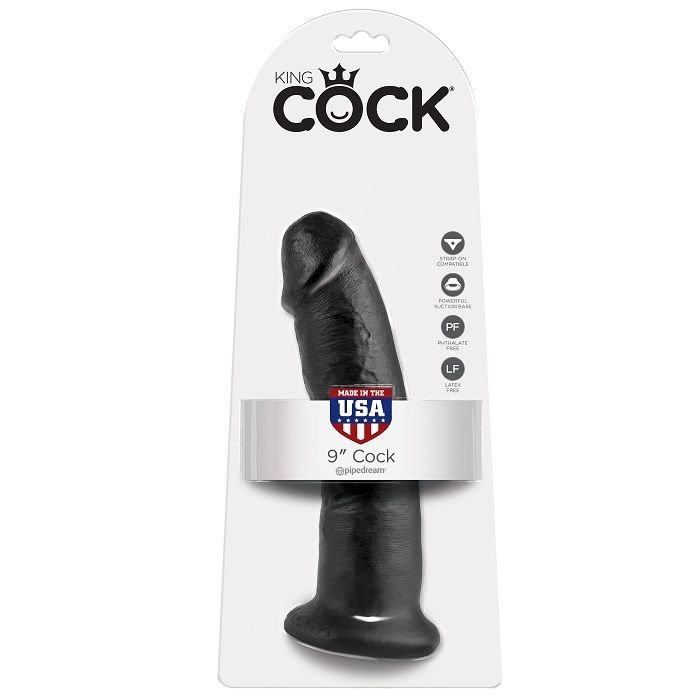KING COCK - 9 DILDO PRETO 22.9 CM - Image 5