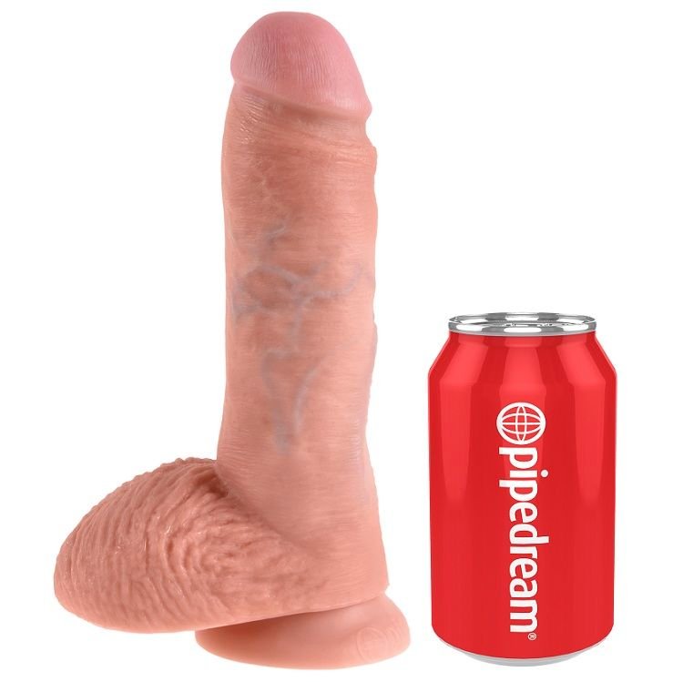 KING COCK - 8 CARNE DE DILDO COM BOLAS 20.3 CM - Image 5