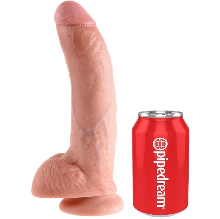 KING COCK - 9 CARNE DE DILDO COM BOLAS 22.9 CM - Image 5
