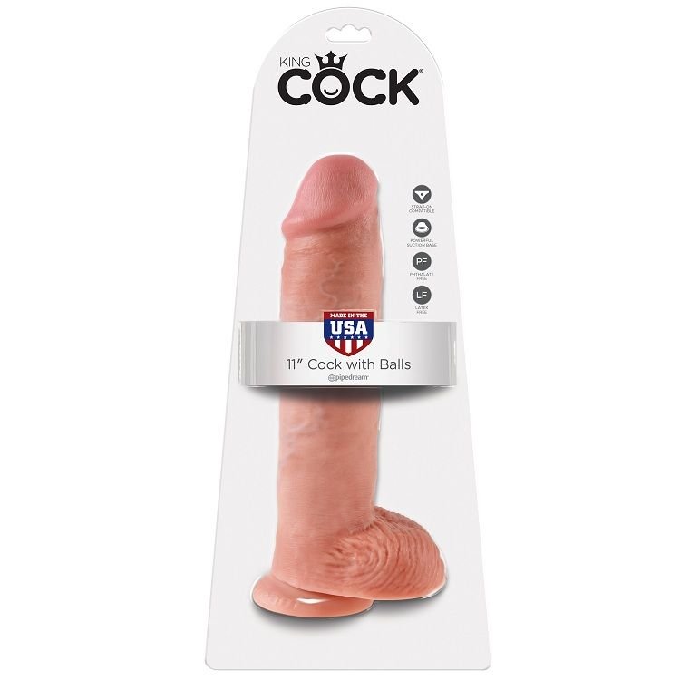 KING COCK - 11 CARNE DE DILDO COM BOLAS 28 CM - Image 4