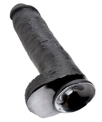 Visão alternativa de KING COCK - DILDO PRETO COM BOLAS 28 CM