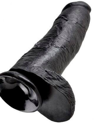 Visão alternativa de KING COCK - DILDO PRETO COM BOLAS 30.48 CM