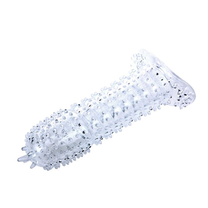 BAILE - BAINHA PARA PÉNIS COM PONTOS ESTIMULANTES ROXO 14 CM - Image 4
