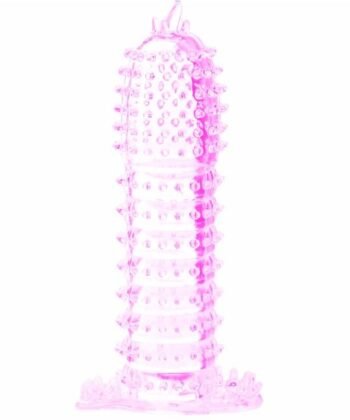 BAILE - BAINHA PARA PÉNIS COM PONTOS ESTIMULANTES ROSA 14 CM