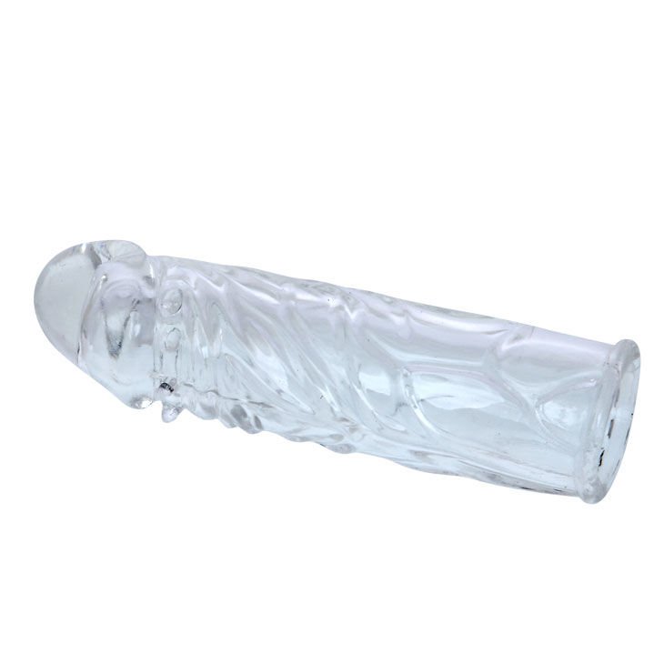 BAILE - CAPA PARA PÉNIS SILICONE TRANSPARENTE 13 CM - Imagem 4