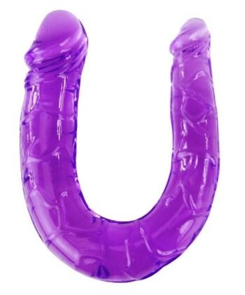 BAILE - DILDO DUPLO EM GELÉIA FLEXÍVEL LILS