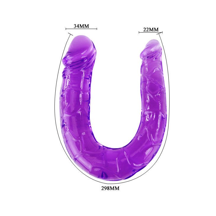 BAILE - DILDO DUPLO EM GELÉIA FLEXÍVEL LILS - Image 4