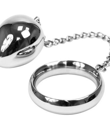 Alternative view of METAL HARD - ANEL DE GALO 40MM + CORRENTE COM BOLA DE METAL