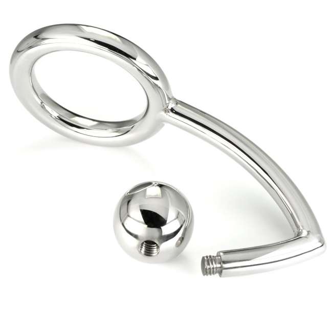 METAL HARD - ANEL DE GALO COM GANCHO ANAL INTRUSO 45MM - Image 2
