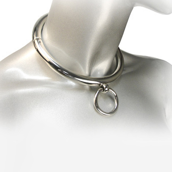 Visão alternativa de METAL HARD - COLAR BDSM COM ANEL 10CM
