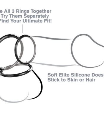 Visão alternativa de FANTASY C-RINGZ - CONJUNTO DE ESTAMINA DE 3 ANEL DE SILICONE