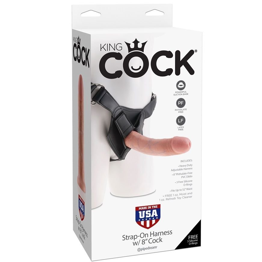KING COCK - HARNESS COM PÊNIS NATURAL REALISTA 20,3 CM - Image 5