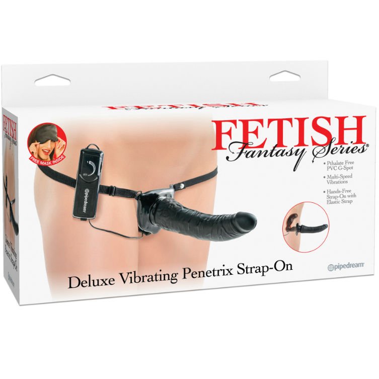 FETISH FANTASY SERIES - SERIES DELUXE ARNÉS VIBRADOR PENETRIS NEGRO - Imagem 2