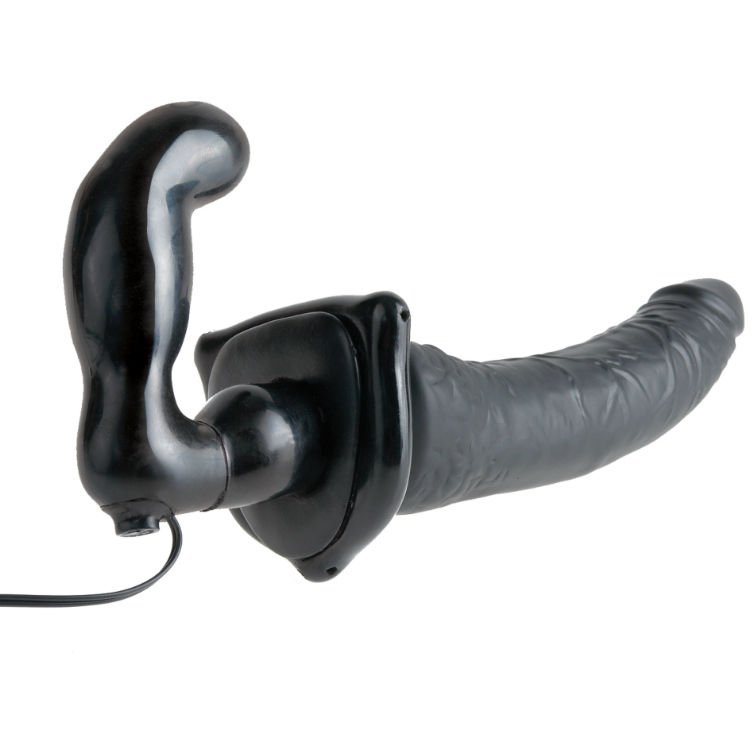 FETISH FANTASY SERIES - SERIES DELUXE ARNÉS VIBRADOR PENETRIS NEGRO - Imagem 5