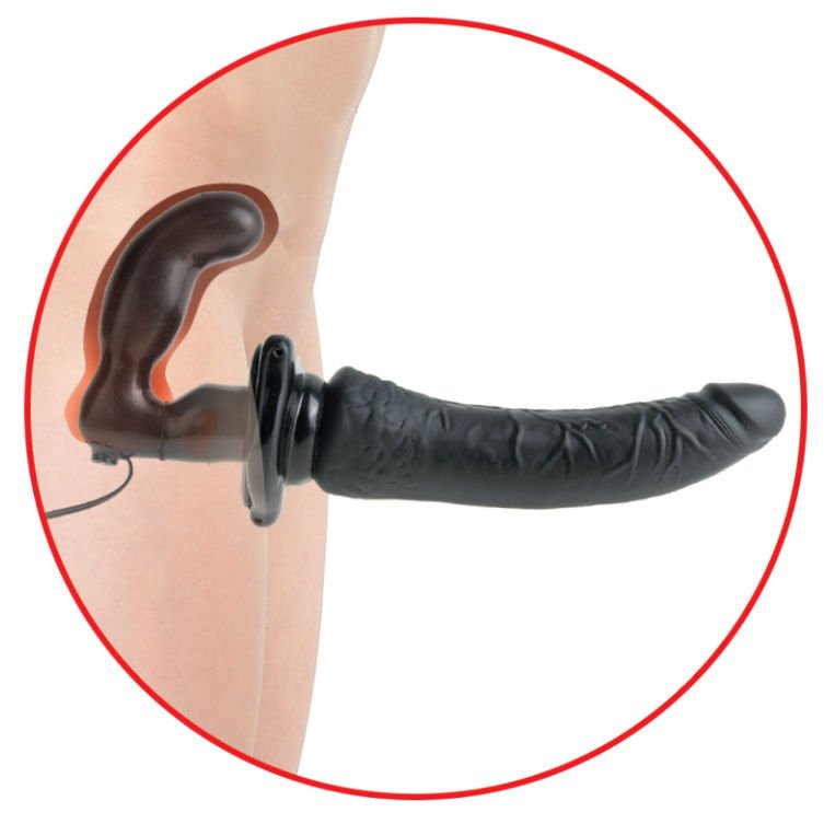 FETISH FANTASY SERIES - SERIES DELUXE ARNÉS VIBRADOR PENETRIS NEGRO - Imagem 4