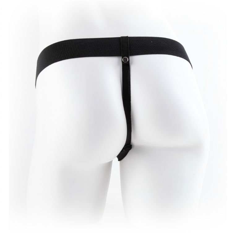 FETISH FANTASY SERIES - 9 STRAP-ON OCO COM BOLAS 22,9CM CASTANHO - Image 4