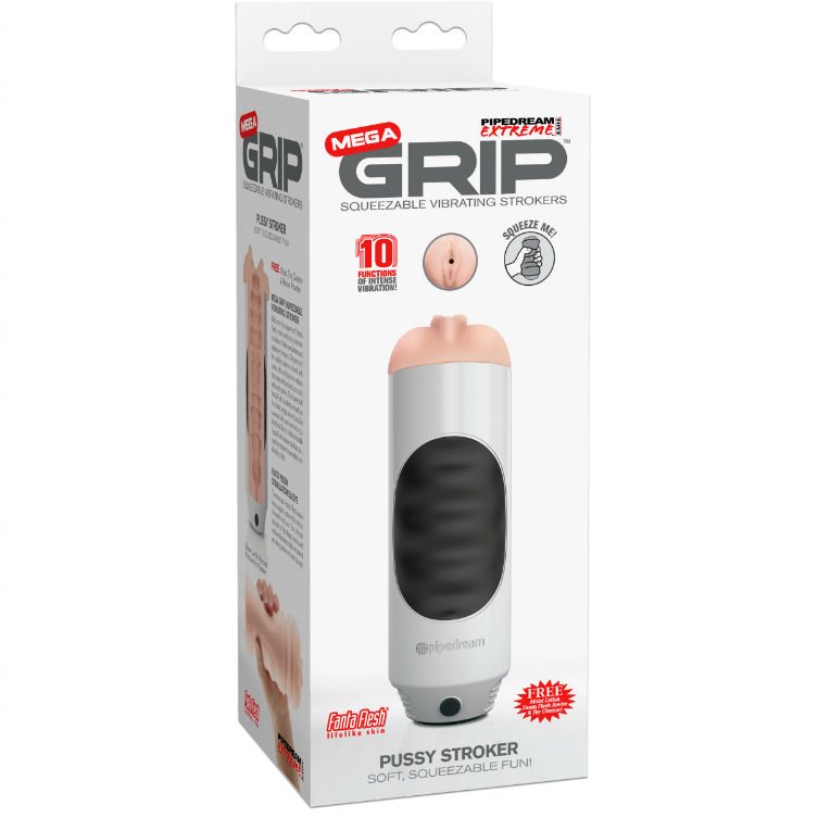 EXTREME TOYZ - PIPEDREAM MEGA GRIP VAGINA MASTURBADOR VIBRADOR - Image 3