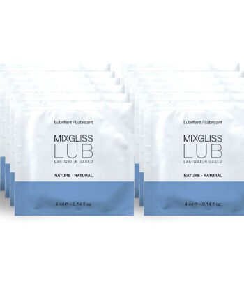 MIXGLISS - LUBRICANTE BASE DE AGUA NATURAL 12 MONODOSIS 4 ML