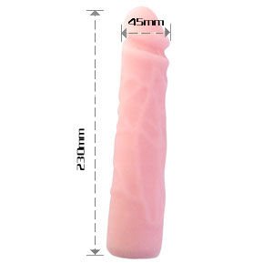 Alternative view of BAILE - DILDO DE SILICONE REALÍSTICO COM TOQUE DE PELE 23 CM