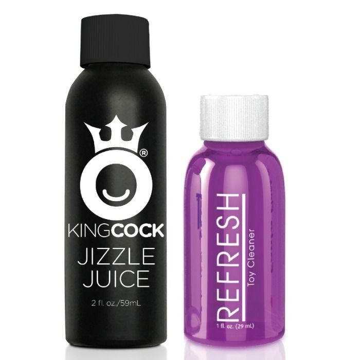 KING COCK - DILDO SQUIRTING 17.8 CM NATURAL - Image 2
