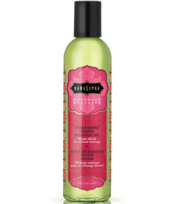 KAMASUTRA - ÓLEO DE MASSAGEM DE MORANGO DIVINO NATURALS 236ML