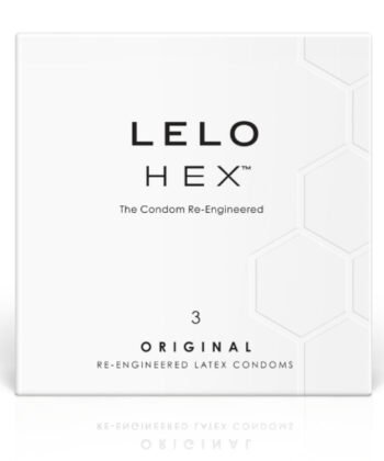 LELO - CAIXA DE PRESERVATIVO HEX 3 UNIDADES