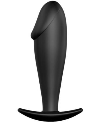 PRETTY LOVE - PLUG ANAL FORMA DE PÊNIS DE SILICONE PRETO