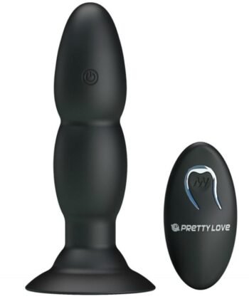 PRETTY LOVE - VIBRADOR LOVE PLUG E ROTAO POR CONTROLE REMOTO