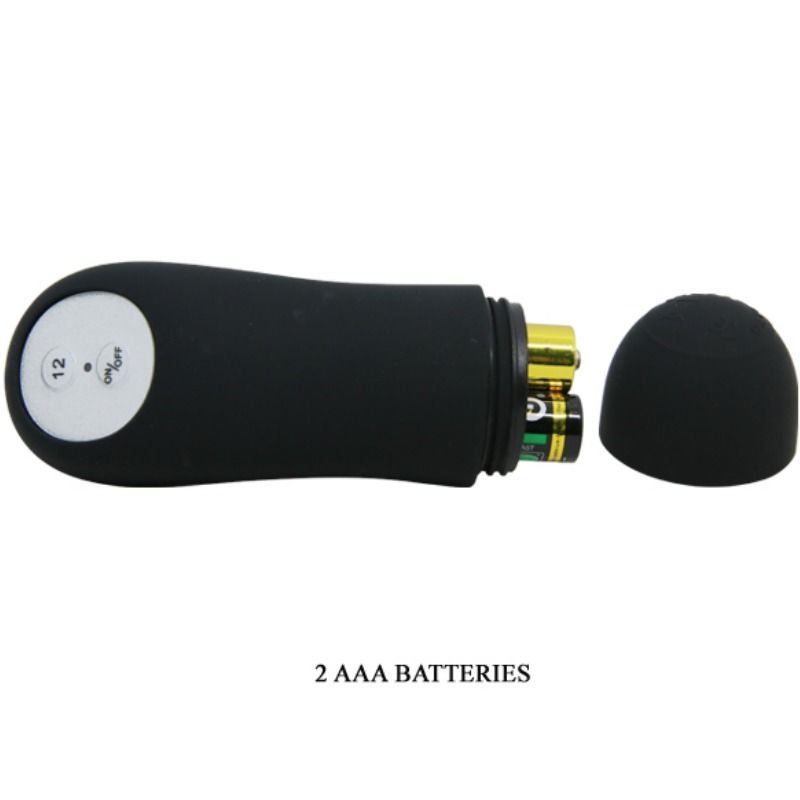 PRETTY LOVE – PLUG ANAL DE ESTIMULAÇÃO EXTRA EM SILICONE COM 12 MODOS DE VIBRAÇÃO PRETO - Image 5