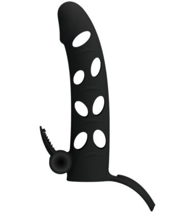 Visão alternativa de PRETTY LOVE – MANGA PENIANA VIBRATÓRIA EM SILICONE 15.2 CM