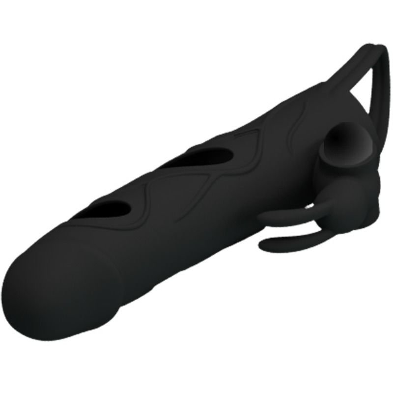 PRETTY LOVE – MANGA PENIANA VIBRATÓRIA EM SILICONE 14 CM - Imagem 3