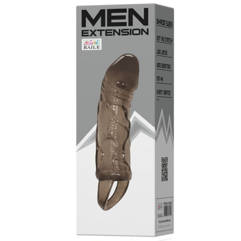 BAILE - CAPA EXTENSORA DE PÊNIS COM ALA PARA TESTÍCULOS PRETA 13.5 CM - Image 5