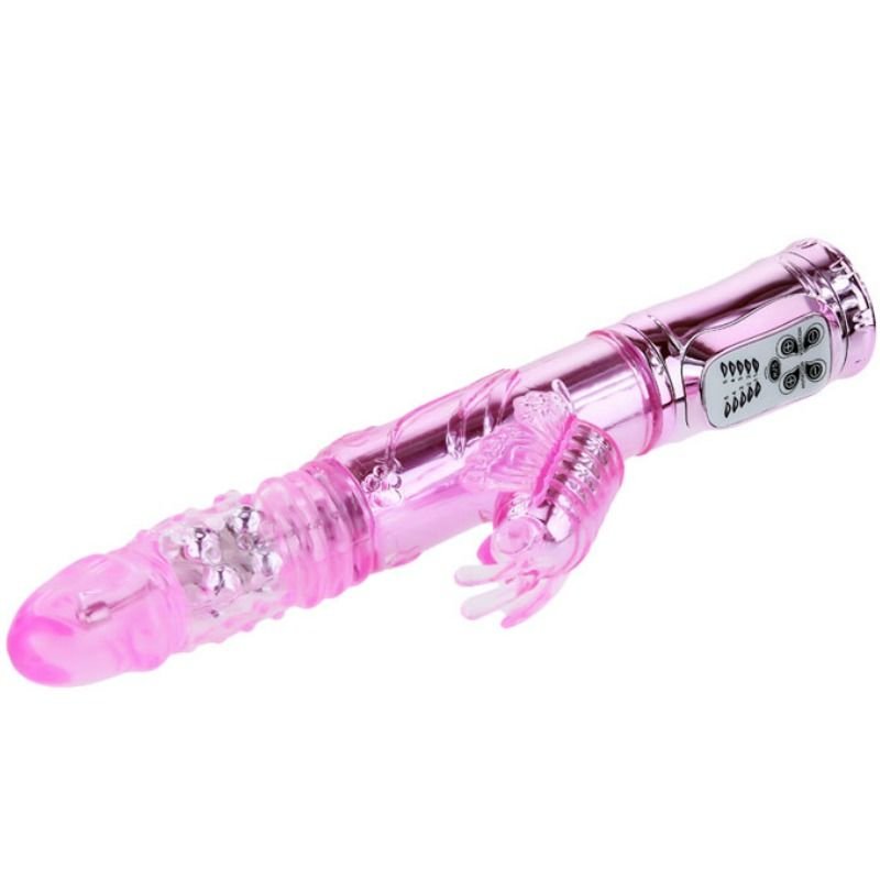 BAILE - VIBRADOR RECARREGVEL COM ROTAO E ESTIMULADOR DE BORBOLETA PULSANTE - Image 4