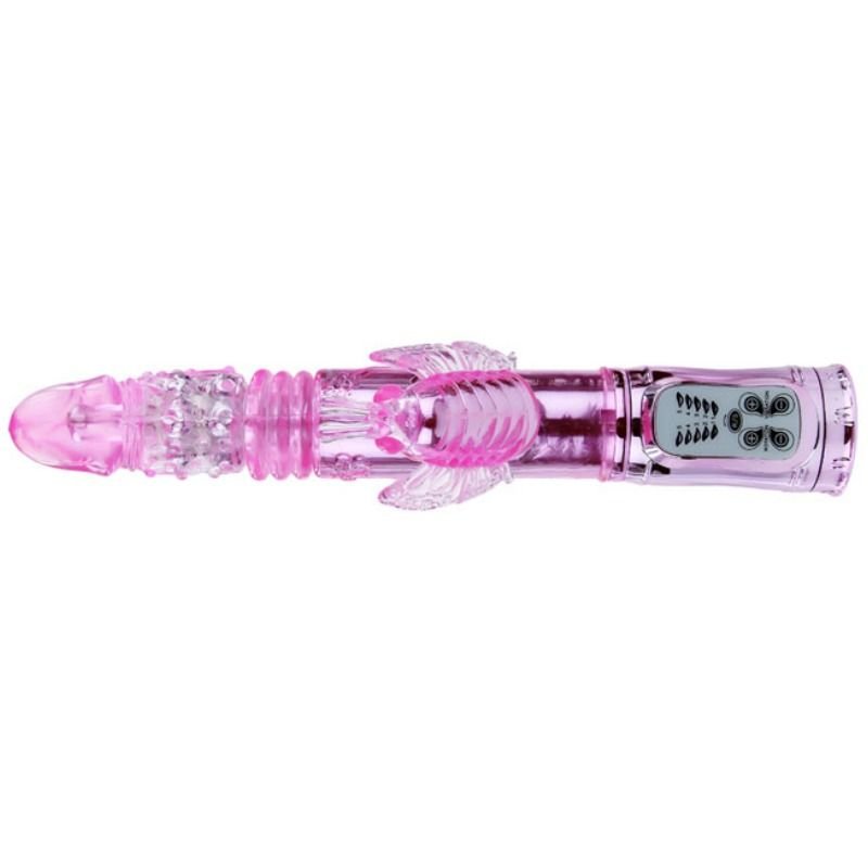 BAILE - VIBRADOR RECARREGVEL COM ROTAO E ESTIMULADOR DE BORBOLETA PULSANTE - Image 3
