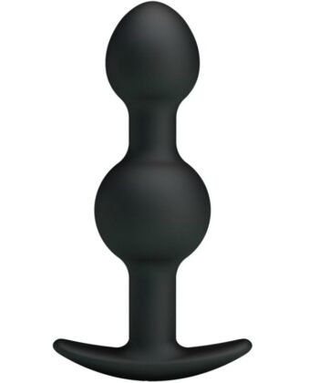 PRETTY LOVE - BOLAS ANALES SILICONA ESTIMULACION ESPECIAL 10.3 CM NEGRO