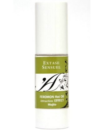 EXTASE SENSUAL - ACEITE MASAJE EFECTO CALOR CON FEROMONAS MOJITO 30 ML