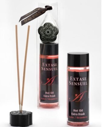EXTASE SENSUAL - ACEITE MASAJE EFECTO EXTRA FRESH FRESA 100 ML